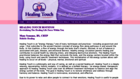 What Healingtouchhouston.com website looked like in 2017 (6 years ago)