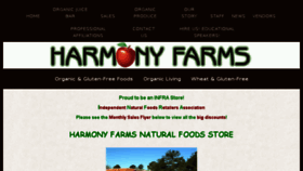 What Harmony-farms.net website looked like in 2017 (6 years ago)