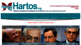What Hartos.org website looked like in 2017 (6 years ago)
