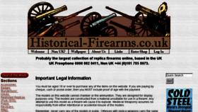 What Historical-firearms.co.uk website looked like in 2017 (6 years ago)
