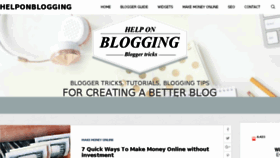 What Helponblogging.blogspot.com.tr website looked like in 2017 (8 years ago)