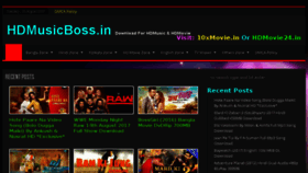 What Hdmusicboss.in website looked like in 2017 (6 years ago)