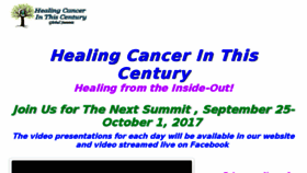 What Healingcancerinthiscentury.com website looked like in 2017 (6 years ago)