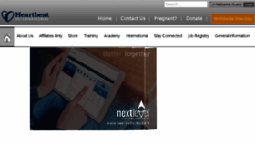 What Heartbeatservices.org website looked like in 2017 (8 years ago)