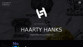 What Haartyhanks.com website looked like in 2017 (6 years ago)
