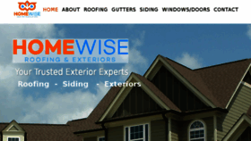 What Homewiseroofingandexteriors.com website looked like in 2017 (6 years ago)