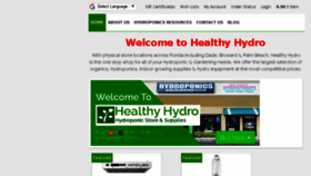 What Healthyhydro.com website looked like in 2017 (6 years ago)