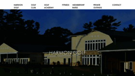 What Harmongolf.com website looked like in 2017 (6 years ago)