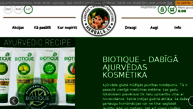 What Herbals.lv website looked like in 2017 (6 years ago)