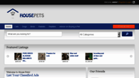 What Housepets.co.uk website looked like in 2017 (6 years ago)