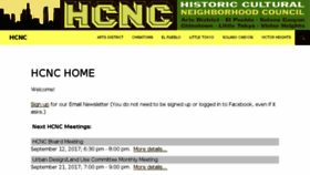 What Hcncla.org website looked like in 2017 (7 years ago)