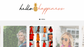 What Hellohappinessblog.com website looked like in 2017 (6 years ago)