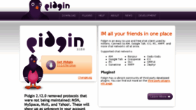 What Hg.pidgin.im website looked like in 2017 (6 years ago)