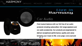 What Harmonyaudio.com website looked like in 2017 (6 years ago)