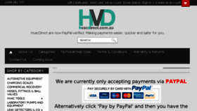 What Hvacdirect.com.au website looked like in 2017 (6 years ago)