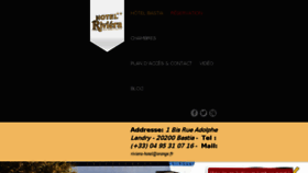 What Hotel-riviera-bastia.fr website looked like in 2017 (6 years ago)
