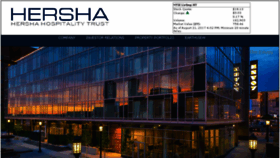 What Hersha.com website looked like in 2017 (6 years ago)