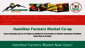 What Hamiltonfarmersmarket.org website looked like in 2017 (6 years ago)
