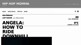 What Hiphopmomma.com website looked like in 2017 (6 years ago)