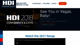 What Hdiconference.com website looked like in 2017 (6 years ago)