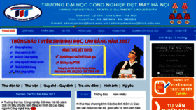 What Hict.edu.vn website looked like in 2017 (6 years ago)