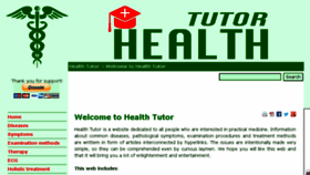 What Health-tutor.com website looked like in 2017 (6 years ago)