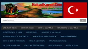 What Hakyolkuran.com website looked like in 2017 (6 years ago)