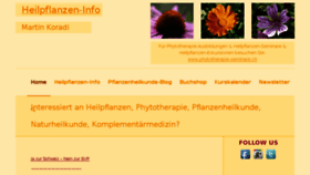 What Heilpflanzen-info.ch website looked like in 2017 (6 years ago)