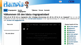 What Hampis.se website looked like in 2017 (6 years ago)