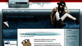 What Homepage-anleitung.de website looked like in 2017 (6 years ago)