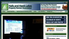 What Hallshawklakes.ca website looked like in 2017 (6 years ago)
