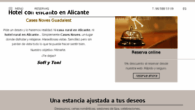 What Hotelruralenalicante.es website looked like in 2017 (6 years ago)