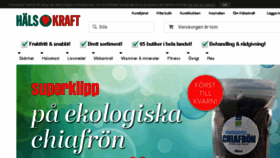 What Halsokraft.se website looked like in 2017 (7 years ago)
