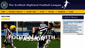 What Highlandfootballleague.com website looked like in 2017 (6 years ago)