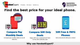 What Handsetexpert.com website looked like in 2017 (6 years ago)