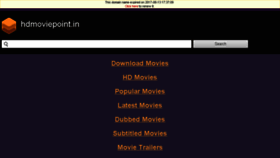 What Hdmoviepoint.in website looked like in 2017 (6 years ago)