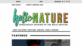 What Hellonatureblog.com website looked like in 2017 (6 years ago)