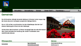 What Habsburg.ch website looked like in 2017 (6 years ago)