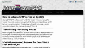 What How2centos.com website looked like in 2017 (6 years ago)