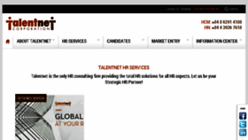 What Hrservices.talentnet.vn website looked like in 2017 (6 years ago)