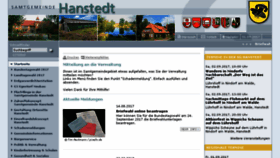 What Hanstedt.de website looked like in 2017 (6 years ago)