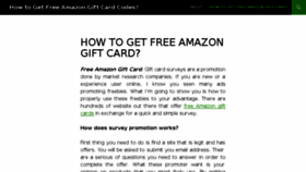 What Howtogetfreeamazongiftcard.wordpress.com website looked like in 2017 (6 years ago)