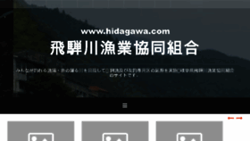 What Hidagawa.com website looked like in 2017 (6 years ago)