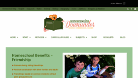 What Homeschoolingdownunder.com website looked like in 2017 (6 years ago)