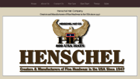 What Henschelhats.com website looked like in 2017 (6 years ago)