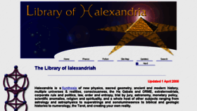 What Halexandria.org website looked like in 2017 (6 years ago)