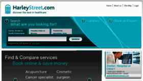 What Harleystreet.com website looked like in 2017 (6 years ago)