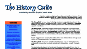 What Historyguide.org website looked like in 2017 (7 years ago)