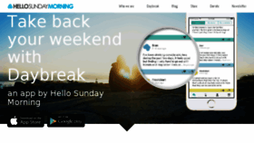 What Hellosundaymorning.com.au website looked like in 2017 (6 years ago)