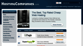 What Hostingcompanies.com website looked like in 2017 (6 years ago)